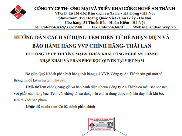 Cách phân biệt hàng VVP