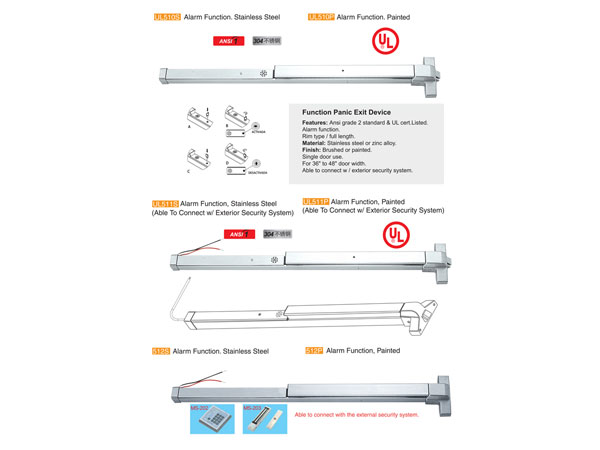 Thanh thoát hiểm đơn Top one UL 510, 511, 512