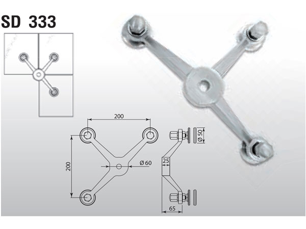 Kẹp chân nhện VVP SD 333